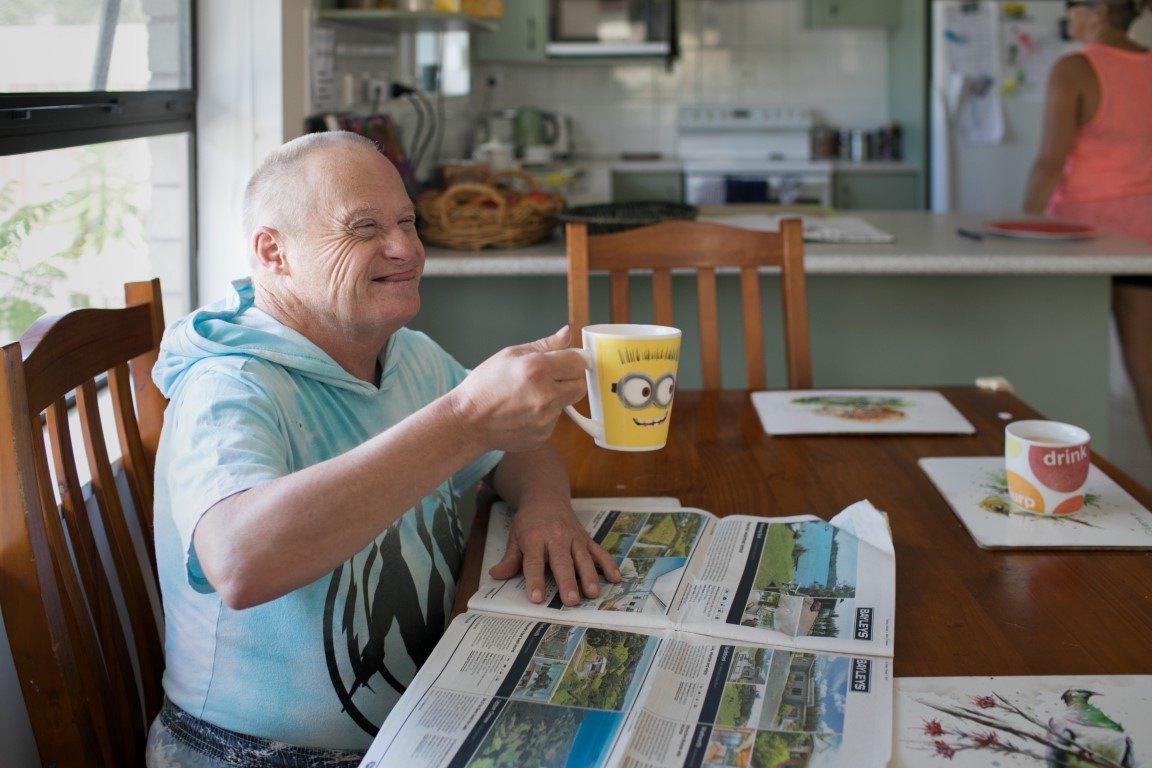 Man having a cup of the tea