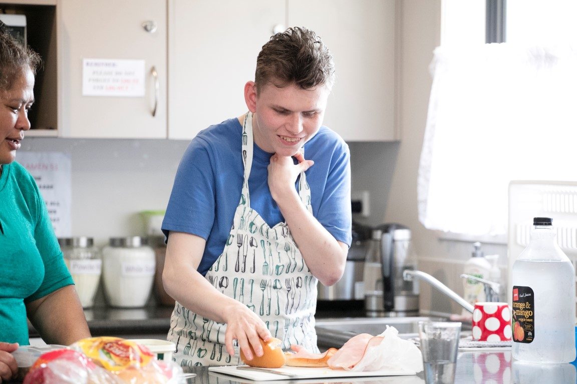 Man making dinner